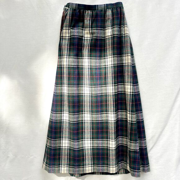 Pendleton Signature Tartan Plaid Skirt 10 100% Wool Pleated Preppy Old Money USA - Picture 5 of 7